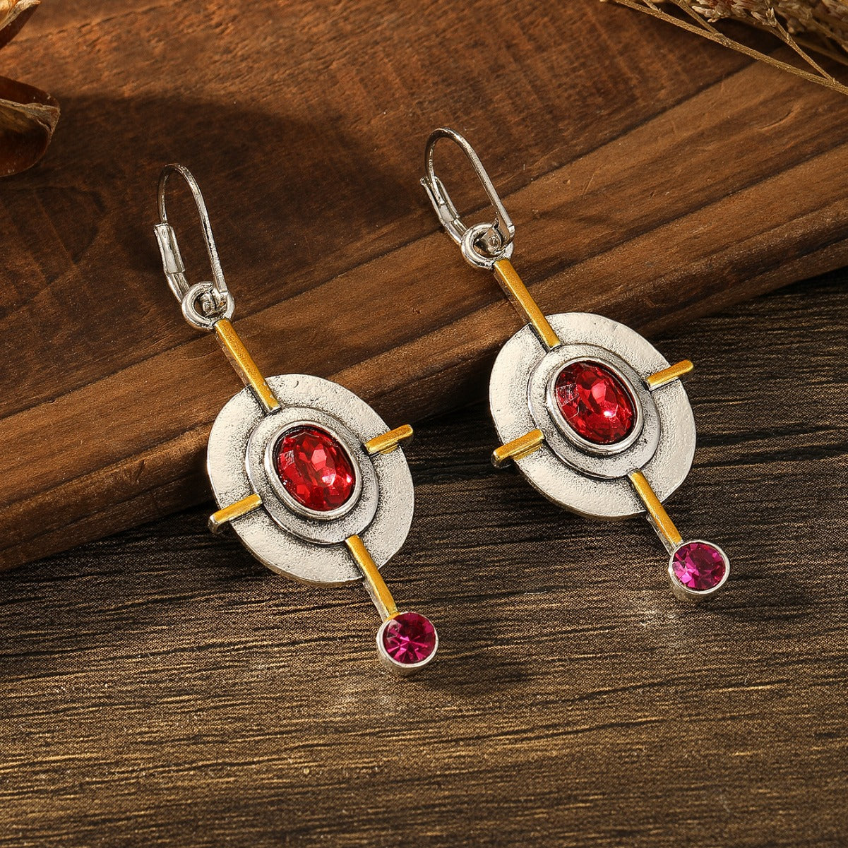 Retro Oval Earrings